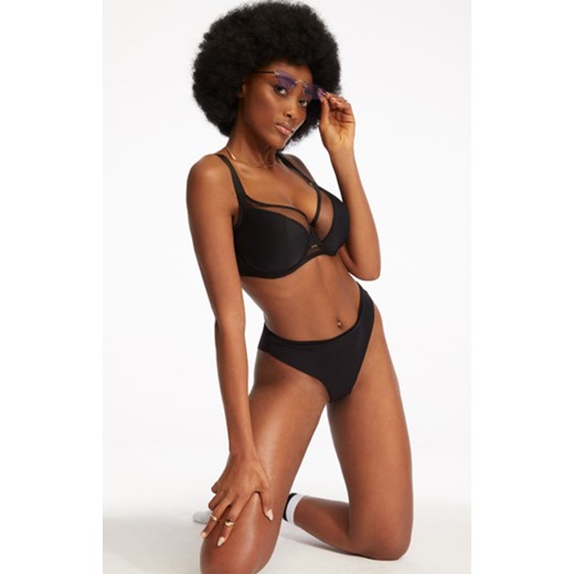 Półusztywniany czarny biustonosz semi-soft BC-927 Etna, Kolor czarny, Rozmiar 65E, Kinga ze sklepu Intymna w kategorii Biustonosze - zdjęcie 175590983