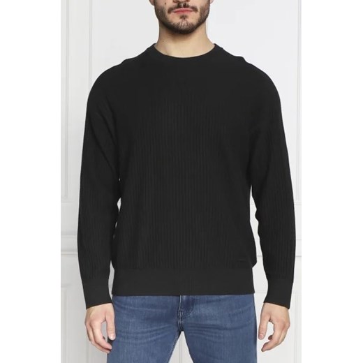 Calvin Klein Sweter REVERSED OTTOMAN TEXTURE | Regular Fit Calvin Klein M okazyjna cena Gomez Fashion Store