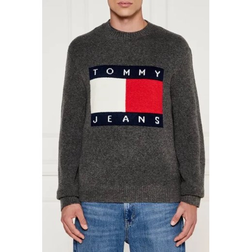 Tommy Jeans Sweter | Regular Fit | z dodatkiem wełny Tommy Jeans L Gomez Fashion Store