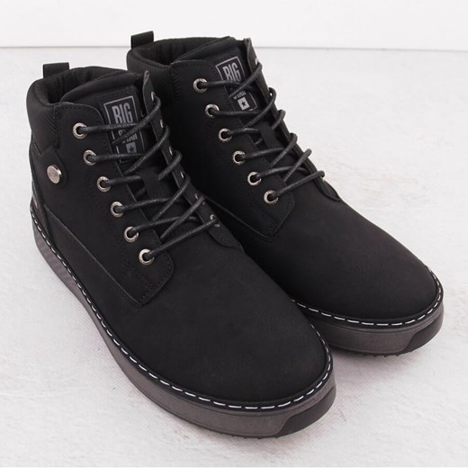 Buty zimowe męskie czarne BIG STAR młodzieżowe 