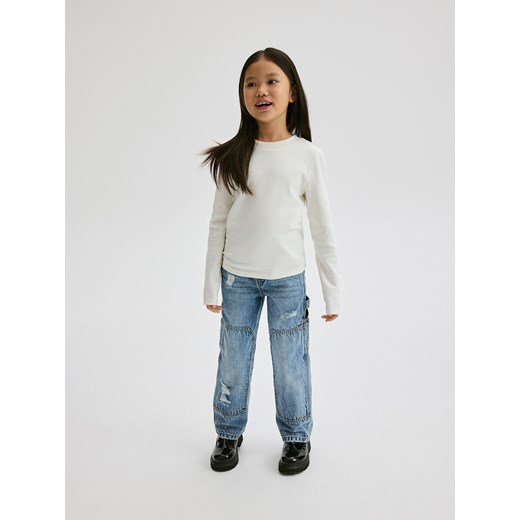 Reserved - Jeansy straight - niebieski Reserved 116 (5-6 lat) Reserved