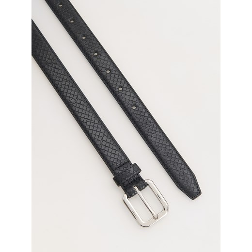 Reserved - Pasek z klamrą - czarny Reserved M Reserved