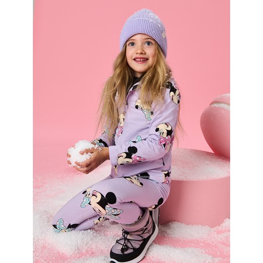 Sinsay - Legginsy Myszka Minnie - fioletowy Sinsay 134 Sinsay