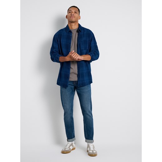 T-shirt męski zielony Sinsay z krótkim rękawem 