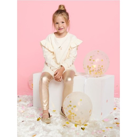 Sinsay - Bluza z baskinką - kremowy Sinsay 140 Sinsay