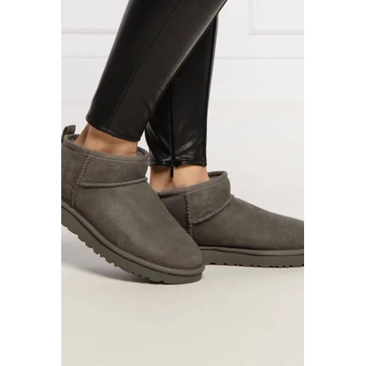 UGG Skórzane śniegowce CLASSIC ultra mini | z dodatkiem wełny 36 Gomez Fashion Store