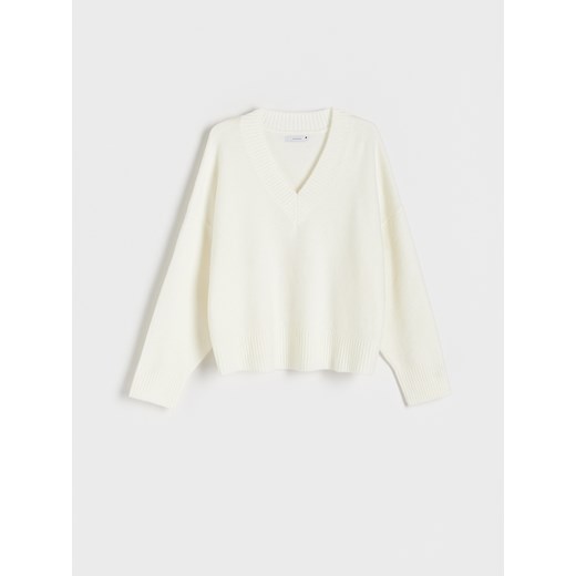 Reserved - Sweter oversize - kremowy Reserved S Reserved