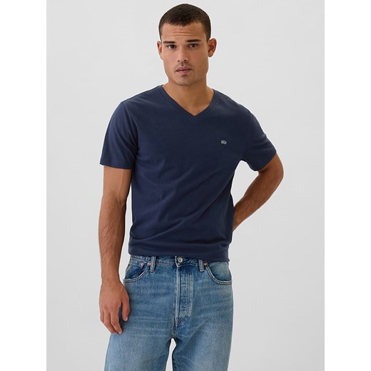 GAP Koszulka w kolorze granatowym ze sklepu Limango Polska w kategorii T-shirty męskie - zdjęcie 175601120