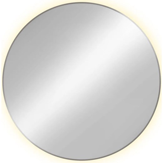 Srebrne okrągłe lustro led F2-H46 ze sklepu Edinos.pl w kategorii Lustra - zdjęcie 175607330