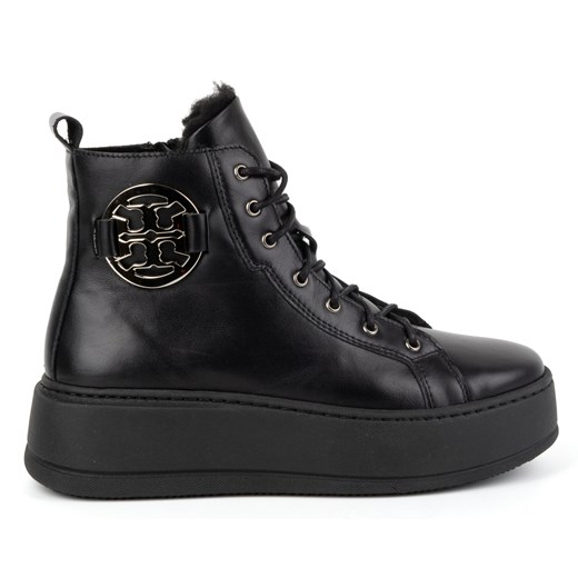 Botki Buty Olivier skórzane na platformie casual 