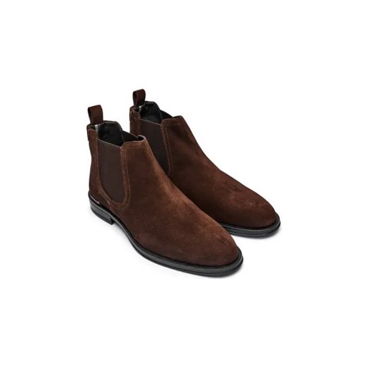 Buty zimowe męskie Tommy Hilfiger na zimę eleganckie tkaninowe bez zapięcia