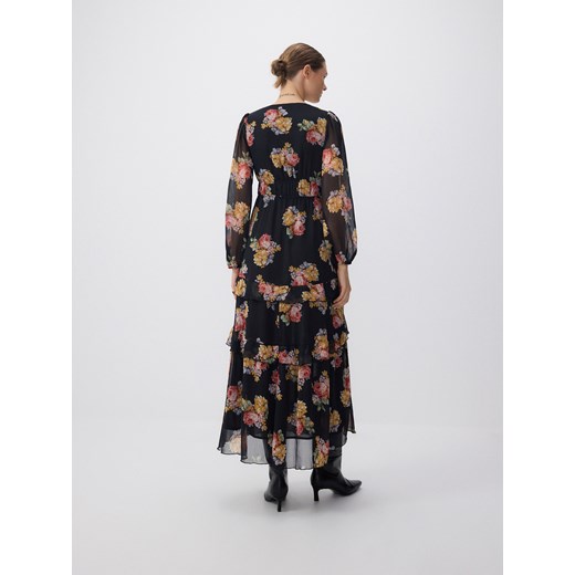 Reserved - Sukienka ma w kwiatowy wzór - wielobarwny Reserved L Reserved