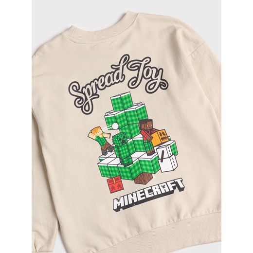Sinsay - Bluza Minecraft - kremowy Sinsay 134 Sinsay