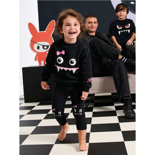 Sinsay - Bluza Zombie Dash - czarny Sinsay 86 Sinsay