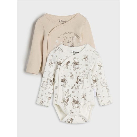 Sinsay - Body 2 pack Kubuś Puchatek - beżowy ze sklepu Sinsay w kategorii Odzież dla niemowląt - zdjęcie 175615072