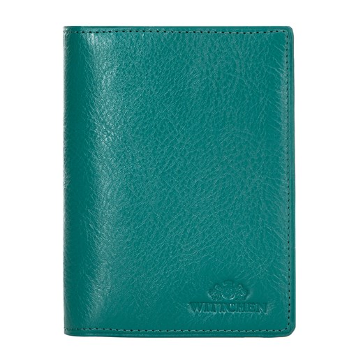 Etui na dokumenty skórzane z kieszenią zielone ze sklepu WITTCHEN w kategorii Etui - zdjęcie 175617634