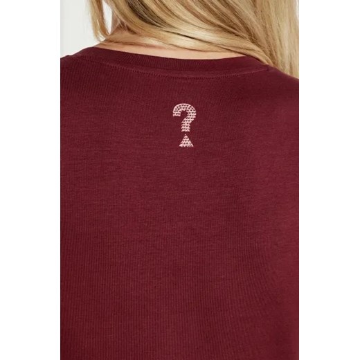 Bluzka damska Guess jesienna w stylu młodzieżowym z krótkim rękawem