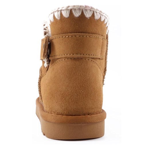 Brązowe buty zimowe dziecięce Lamino na zimę bez zapięcia 