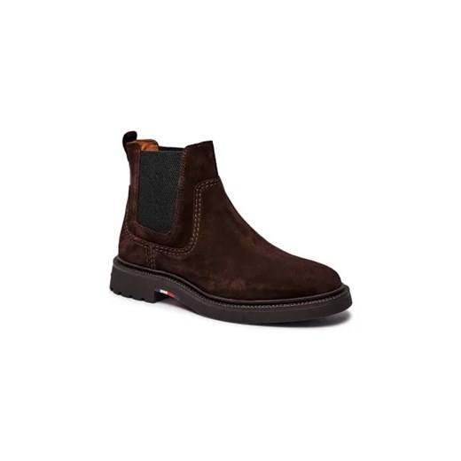 Buty zimowe męskie Tommy Hilfiger brązowe 