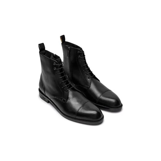Buty zimowe męskie BOSS HUGO jesienne sznurowane