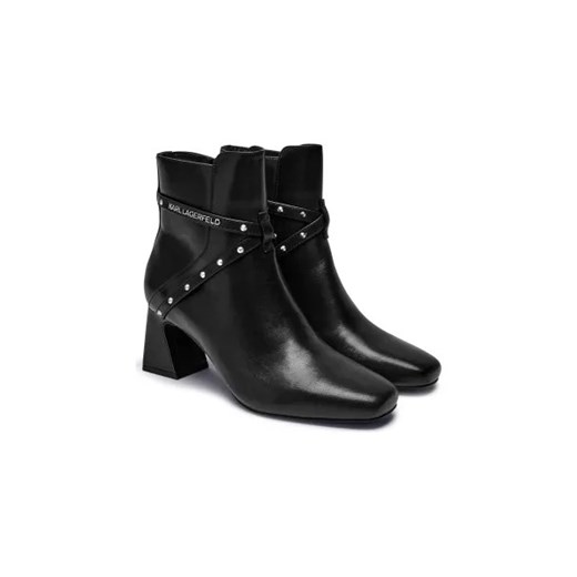 Botki Karl Lagerfeld skórzane 