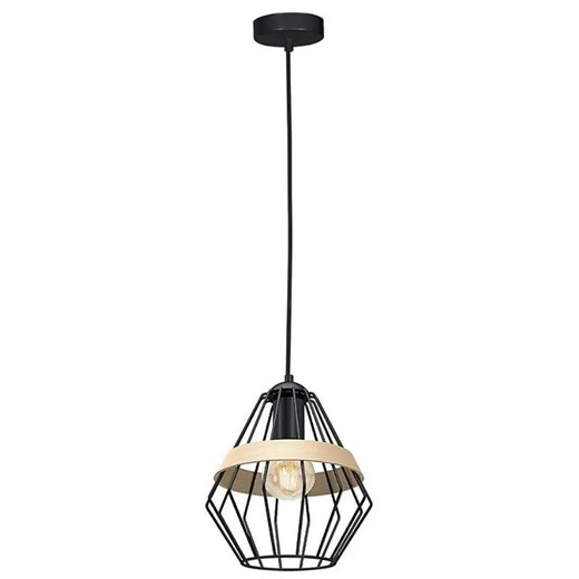 Loftowa lampa wisząca czarna - K549-Emeli ze sklepu Edinos.pl w kategorii Lampy wiszące - zdjęcie 175624272