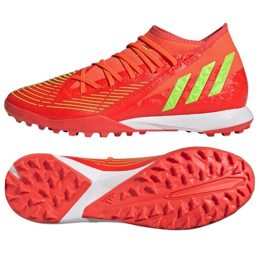 Buty adidas Predator Edge.3 Tf GV8536 czerwone pomarańcze i czerwienie 45 1/3 ButyModne.pl