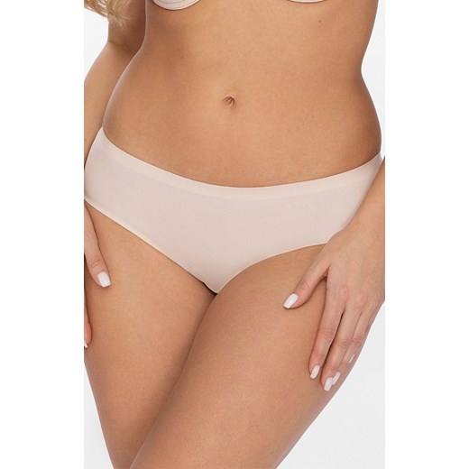 Beżowe figi damskie bezszwowe Silvia, Kolor beżowy, Rozmiar S, Mefemi ze sklepu Intymna w kategorii Majtki damskie - zdjęcie 175628712