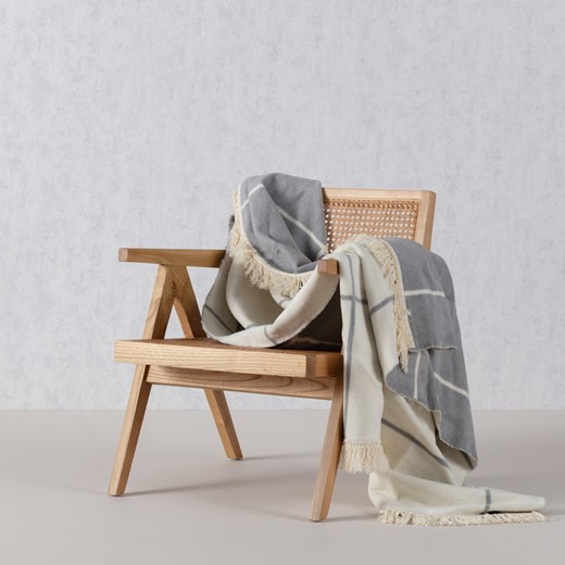 Koc Cosy Home 150x200 Grey&Ecru Check ze sklepu dekoria.pl w kategorii Koce i pledy - zdjęcie 175629381
