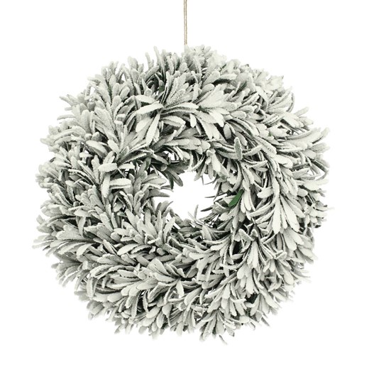 Wianek White Christmas ⌀40cm - id: 815-501 - marki Dekoria - 175629461 Wianek White Christmas ⌀40cm ze sklepu dekoria.pl w kategorii Dekoracje bożonarodzeniowe - zdjęcie 175629461