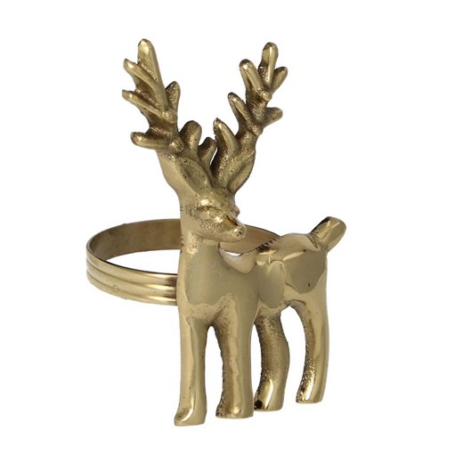 Obrączka na serwetkę Reindeer gold - id: 815-602 - marki Dekoria - 175629714 Obrączka na serwetkę Reindeer gold ze sklepu dekoria.pl w kategorii Dekoracje bożonarodzeniowe - zdjęcie 175629714