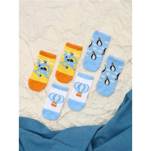 Sinsay - Skarpetki niemowlęce 3 pack - wielobarwny ze sklepu Sinsay w kategorii Skarpetki dziecięce - zdjęcie 175630852