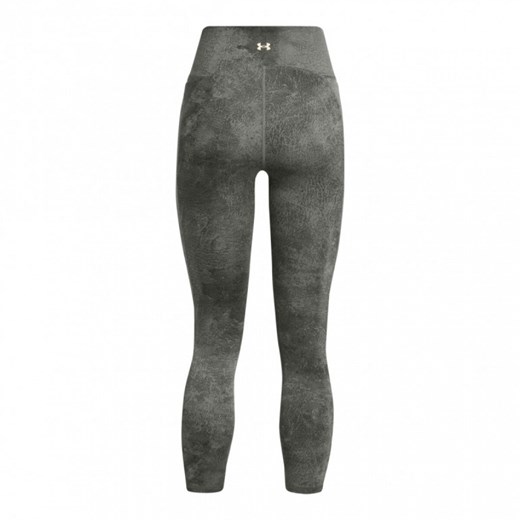 Damskie legginsy treningowe Under Armour Project Rock Ankl Lg Pt - zielone ze sklepu Sportstylestory.com w kategorii Spodnie damskie - zdjęcie 175631661