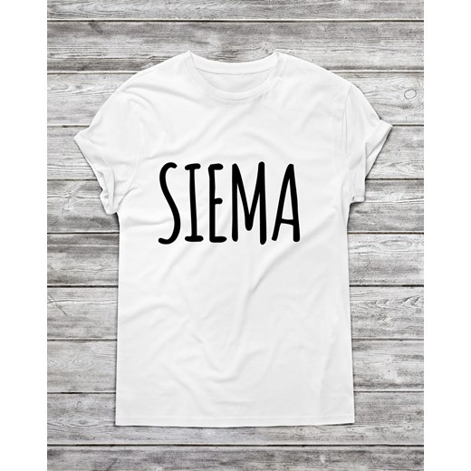 Koszulka męska " Siema " ze sklepu Time For Fashion w kategorii T-shirty męskie - zdjęcie 175632181