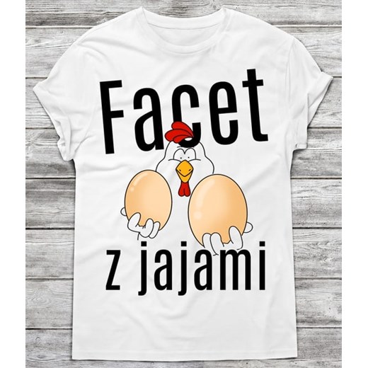 koszulka facet z jajami - dla chłopaka ze sklepu Time For Fashion w kategorii T-shirty męskie - zdjęcie 175633852