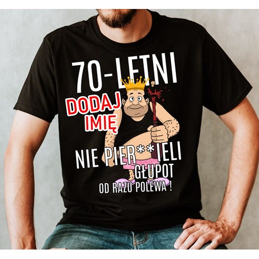 Koszulka na 70-tke z imieniem ze sklepu Time For Fashion w kategorii T-shirty męskie - zdjęcie 175636410