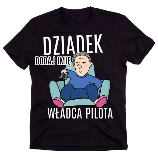 KOSZULKA na dzień dziadka - dziadek władca pilota ze sklepu Time For Fashion w kategorii T-shirty męskie - zdjęcie 175637160