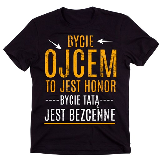 koszulka na dzień ojca - bycie ojcem to jest honor ze sklepu Time For Fashion w kategorii T-shirty męskie - zdjęcie 175638184