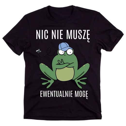 Koszulka NIC NIE MUSZĘ EWENTUALNIE MOGĘ ze sklepu Time For Fashion w kategorii T-shirty męskie - zdjęcie 175638731