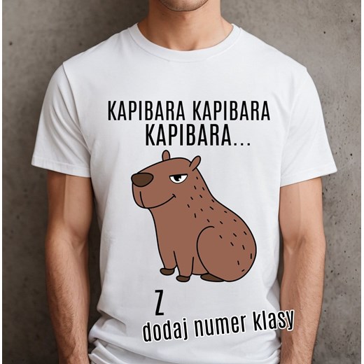 Koszulki dla chłopaków z klasy na dzień chłopaka - kapibara kapibara ze sklepu Time For Fashion w kategorii T-shirty męskie - zdjęcie 175638834