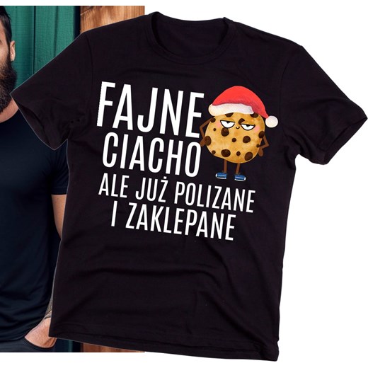 Koszulki na mikołajki dla męża chłopaka FAJNE CIACHO ze sklepu Time For Fashion w kategorii T-shirty męskie - zdjęcie 175639212