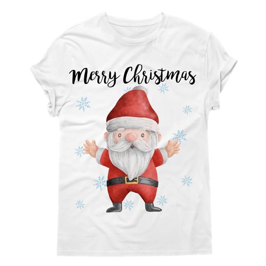 Męska koszulka świąteczna z mikołajem ze sklepu Time For Fashion w kategorii T-shirty męskie - zdjęcie 175639901