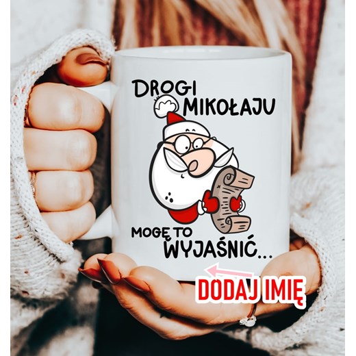 Kubek na mikołajki prezent na mikołajki w klasie - z imieniem ze sklepu Time For Fashion w kategorii Kubki - zdjęcie 175640041