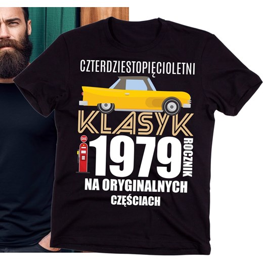 KOSZULKA NA 45 URODZINY PREZENT NA 45 URODZINY ze sklepu Time For Fashion w kategorii T-shirty męskie - zdjęcie 175640842