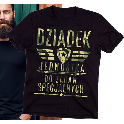 Koszulka dla dziadka DZIADEK JEDNOSTKA DO ZADAŃ SPECJALNYCH ze sklepu Time For Fashion w kategorii T-shirty męskie - zdjęcie 175640861