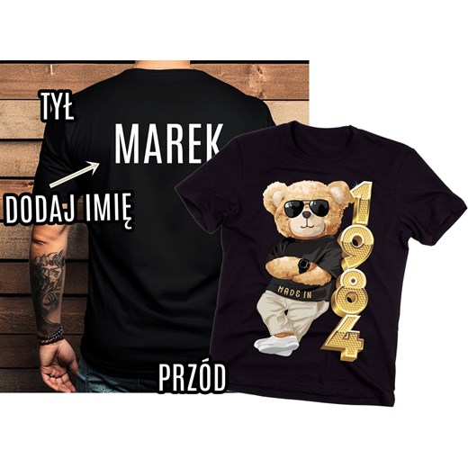 Męska koszulka z imieniem na 40 urodziny ze sklepu Time For Fashion w kategorii T-shirty męskie - zdjęcie 175642143