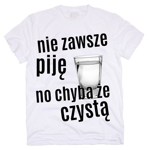 Koszulka męska nie zawszę piję ze sklepu Time For Fashion w kategorii T-shirty męskie - zdjęcie 175642963