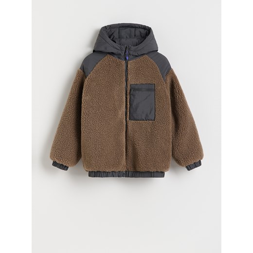 Reserved - Dwustronna kurtka - ciemnoszary ze sklepu Reserved w kategorii Kurtki chłopięce - zdjęcie 175646593