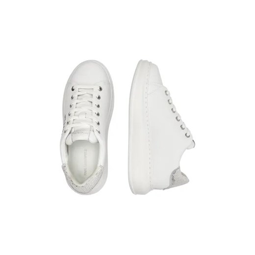 Buty sportowe damskie Karl Lagerfeld sneakersy sznurowane z tworzywa sztucznego