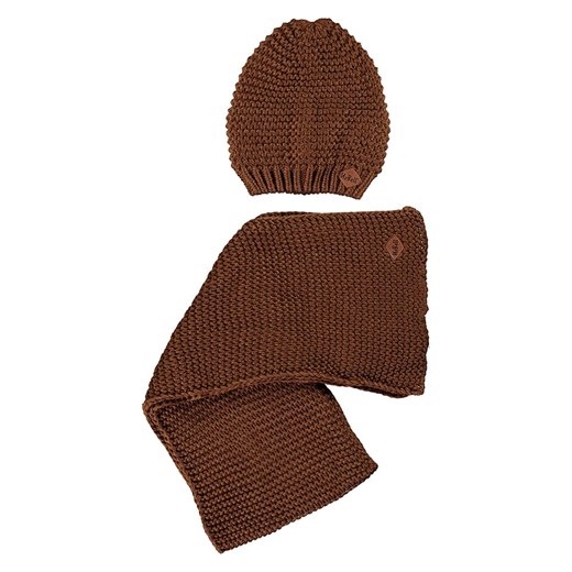 No-bell 2-częściowy zestaw zimowy "NoBell' Ray" w kolorze brązowym ze sklepu Limango Polska w kategorii Szaliki dziecięce - zdjęcie 175650583